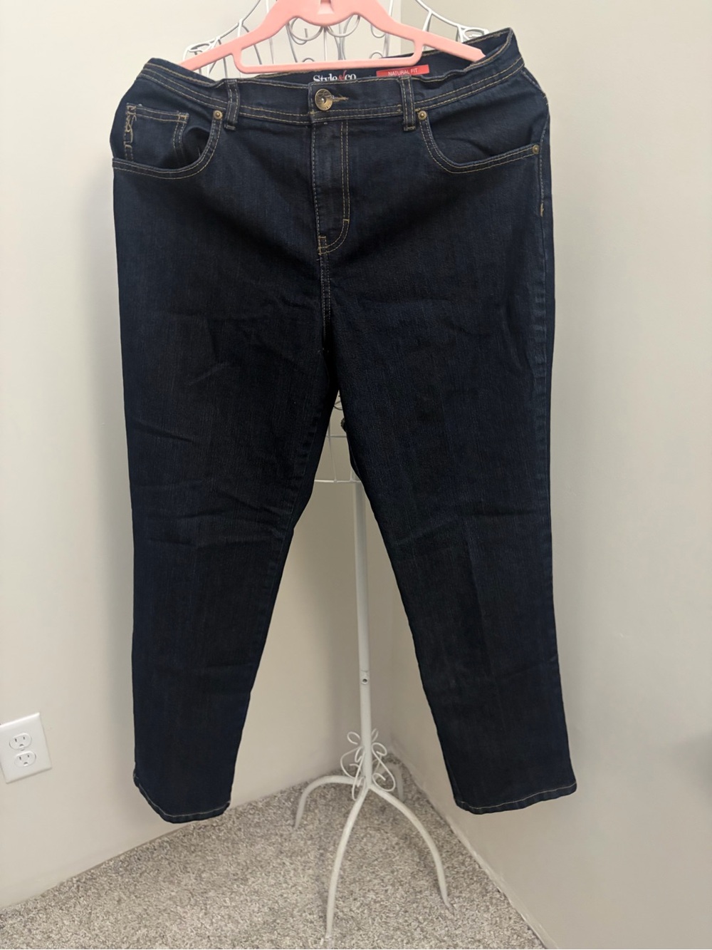 Style & Co. Dark Blue Natural Fit Ankle Jeans